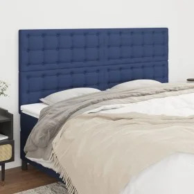 Headboards 4 units of blue fabric 100x5x78/88 cm by , Headboards and footboards - Ref: Foro24-3116794, Price: 114,31 €, Disco...