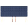 Cabeceros 4 unidades de tela azul 100x5x78/88 cm de , Cabeceros y pies de cama - Ref: Foro24-3116794, Precio: 118,62 €, Descu...