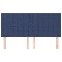 Cabeceros 4 unidades de tela azul 100x5x78/88 cm de , Cabeceros y pies de cama - Ref: Foro24-3116794, Precio: 114,31 €, Descu...