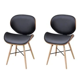 Dining chairs 2 pcs synthetic leather and curved wood by vidaXL, dining chairs - Ref: Foro24-241688, Price: 189,86 €, Discoun...
