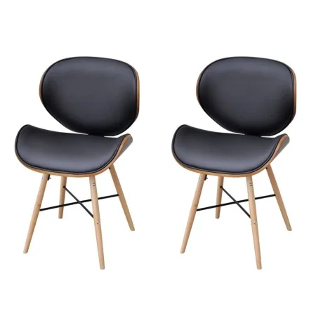 Esszimmerstühle, 2 Stück, Kunstleder und gebogenes Holz von vidaXL, Essstühle - Ref: Foro24-241688, Preis: 189,86 €, Rabatt: %