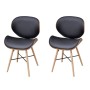Dining chairs 2 pcs synthetic leather and curved wood by vidaXL, dining chairs - Ref: Foro24-241688, Price: 186,79 €, Discoun...