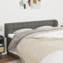 Kopfteil aus dunkelgrauem Stoff, 203 x 23 x 78/88 cm von , Kopf- und Fußteile - Ref: Foro24-3117601, Preis: 83,30 €, Rabatt: %