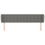 Kopfteil aus dunkelgrauem Stoff, 163 x 23 x 78/88 cm von , Kopf- und Fußteile - Ref: Foro24-3117585, Preis: 109,71 €, Rabatt: %