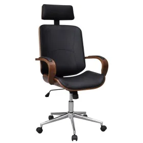 Drehbarer Bürostuhl aus gebogenem Holz und Kunstleder von vidaXL, Bürostühle - Ref: Foro24-241686, Preis: 256,88 €, Rabatt: %