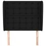 Headboard with black fabric ears 83x23x118/128 cm by , Headboards and footboards - Ref: Foro24-3118366, Price: 81,92 €, Disco...