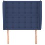 Kopfteil mit blauen Stoffohren 83x23x118/128 cm von , Kopf- und Fußteile - Ref: Foro24-3118370, Preis: 79,73 €, Rabatt: %