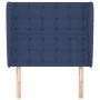Kopfteil mit blauen Stoffohren 83x23x118/128 cm von , Kopf- und Fußteile - Ref: Foro24-3118370, Preis: 77,83 €, Rabatt: %