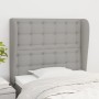 Kopfteil mit hellgrauen Stoffohren 83x23x118/128 cm von , Kopf- und Fußteile - Ref: Foro24-3118364, Preis: 80,11 €, Rabatt: %