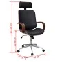 Swivel office chair curved wood and artificial leather by vidaXL, Office chairs - Ref: Foro24-241686, Price: 256,88 €, Discou...