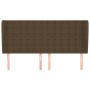 Kopfteil mit dunkelbraunen Stoffohren 203x23x118/128 cm von , Kopf- und Fußteile - Ref: Foro24-3118415, Preis: 160,42 €, Raba...