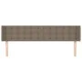 Kopfteil aus taupegrauem Stoff, 163 x 16 x 78/88 cm von , Kopf- und Fußteile - Ref: Foro24-3119212, Preis: 74,00 €, Rabatt: %