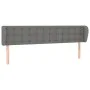 Kopfteil aus dunkelgrauem Stoff, 203 x 16 x 78/88 cm von , Kopf- und Fußteile - Ref: Foro24-3119225, Preis: 76,11 €, Rabatt: %