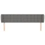 Kopfteil aus dunkelgrauem Stoff, 203 x 16 x 78/88 cm von , Kopf- und Fußteile - Ref: Foro24-3119225, Preis: 76,11 €, Rabatt: %