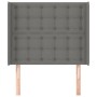 Kopfteil mit dunkelgrauen Stoffohren 83x16x118/128 cm von , Kopf- und Fußteile - Ref: Foro24-3119989, Preis: 96,24 €, Rabatt: %
