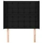 Headboard with black fabric ears 103x16x118/128 cm by , Headboards and footboards - Ref: Foro24-3120006, Price: 91,15 €, Disc...