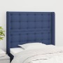Kopfteil mit blauen Stoffohren 83x16x118/128 cm von , Kopf- und Fußteile - Ref: Foro24-3119994, Preis: 76,07 €, Rabatt: %