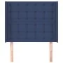 Headboard with blue fabric ears 83x16x118/128 cm by , Headboards and footboards - Ref: Foro24-3119994, Price: 74,21 €, Discou...