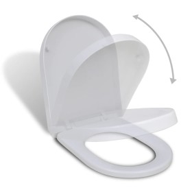 White square soft close toilet seat and lid by vidaXL, Toilet and bidet seats - Ref: Foro24-141763, Price: 23,73 €, Discount: %