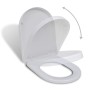 White square soft close toilet seat and lid by vidaXL, Toilet and bidet seats - Ref: Foro24-141763, Price: 23,73 €, Discount: %
