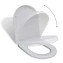 White square soft close toilet seat and lid by vidaXL, Toilet and bidet seats - Ref: Foro24-141763, Price: 24,78 €, Discount: %