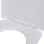 White square soft close toilet seat and lid by vidaXL, Toilet and bidet seats - Ref: Foro24-141763, Price: 23,73 €, Discount: %