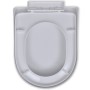 White square soft close toilet seat and lid by vidaXL, Toilet and bidet seats - Ref: Foro24-141763, Price: 23,73 €, Discount: %