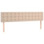 Kopfteil mit LED-Kunstleder in der Farbe Cappuccino, 180 x 5 x 78/88 cm von , Kopf- und Fußteile - Ref: Foro24-3121719, Preis...