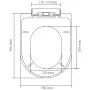 White square soft close toilet seat and lid by vidaXL, Toilet and bidet seats - Ref: Foro24-141763, Price: 24,78 €, Discount: %