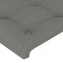 Kopfteil mit LED-Leuchten aus dunkelgrauem Stoff, 200 x 5 x 118/128 cm von , Kopf- und Fußteile - Ref: Foro24-3122881, Preis:...