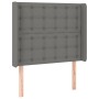 Dunkelgraues Stoffkopfteil mit LED 83x16x118/128 cm von , Kopf- und Fußteile - Ref: Foro24-3124457, Preis: 101,26 €, Rabatt: %