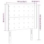 Headboard with LED in taupe gray fabric 103x16x118/128 cm by , Headboards and footboards - Ref: Foro24-3124476, Price: 93,96 ...