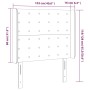 LED-Kopfteil aus dunkelgrünem Samt, 103 x 16 x 118/128 cm von , Kopf- und Fußteile - Ref: Foro24-3124527, Preis: 96,80 €, Rab...