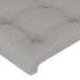Hellgraues Stoffkopfteil mit LED 203x16x118/128 cm von , Kopf- und Fußteile - Ref: Foro24-3124504, Preis: 134,07 €, Rabatt: %