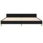 Bed frame with black fabric headboard 200x200 cm by , Beds and slatted bases - Ref: Foro24-3125407, Price: 291,01 €, Discount: %