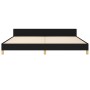 Estructura de cama con cabecero de tela negro 200x200 cm de , Camas y somieres - Ref: Foro24-3125407, Precio: 299,12 €, Descu...
