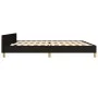 Bed frame with black fabric headboard 200x200 cm by , Beds and slatted bases - Ref: Foro24-3125407, Price: 291,01 €, Discount: %