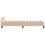 Estructura de cama cabecero cuero sintético capuchino 90x200 cm de , Camas y somieres - Ref: Foro24-3125554, Precio: 166,39 €...