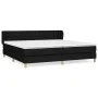 Box spring bed with black fabric mattress 200x200 cm by , Beds and slatted bases - Ref: Foro24-3127151, Price: 603,43 €, Disc...