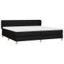 Box spring bed with black fabric mattress 200x200 cm by , Beds and slatted bases - Ref: Foro24-3127151, Price: 607,93 €, Disc...