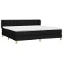 Box spring bed with black fabric mattress 200x200 cm by , Beds and slatted bases - Ref: Foro24-3127151, Price: 603,43 €, Disc...