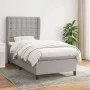 Box spring bed with light gray fabric mattress 80x200 cm by , Beds and slatted bases - Ref: Foro24-3128237, Price: 326,24 €, ...