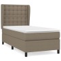 Box spring bed with taupe gray fabric mattress 90x190 cm by , Beds and slatted bases - Ref: Foro24-3128249, Price: 369,46 €, ...