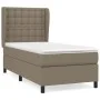Cama box spring con colchón tela gris taupe 90x190 cm de , Camas y somieres - Ref: Foro24-3128249, Precio: 385,98 €, Descuent...