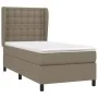 Cama box spring con colchón tela gris taupe 90x190 cm de , Camas y somieres - Ref: Foro24-3128249, Precio: 385,98 €, Descuent...