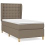 Boxspringbett mit taupegrauer Stoffmatratze 90x200 cm von , Betten und Lattenroste - Ref: Foro24-3128817, Preis: 400,64 €, Ra...