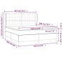Cama box spring con colchón tela gris taupe 160x200 cm de , Camas y somieres - Ref: Foro24-3128857, Precio: 620,84 €, Descuen...