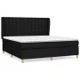 Box spring bed with black fabric mattress 160x200 cm by , Beds and slatted bases - Ref: Foro24-3128855, Price: 615,43 €, Disc...