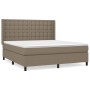 Boxspringbett mit taupegrauer Stoffmatratze 160x200 cm von , Betten und Lattenroste - Ref: Foro24-3131765, Preis: 612,34 €, R...