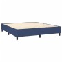 Box spring bed with blue fabric mattress 160x200 cm by , Beds and slatted bases - Ref: Foro24-3131767, Price: 568,98 €, Disco...